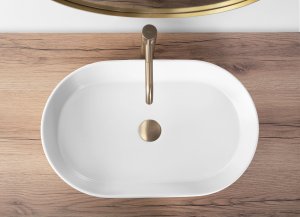 Umywalka Rea Umywalka nablatowa Rea NADIA 60 WHITE MATT 3