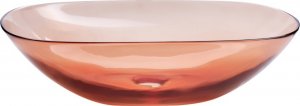 Umywalka Beliani Umywalka nablatowa 54 x 36 cm czerwona MOENGO Lumarko! 1