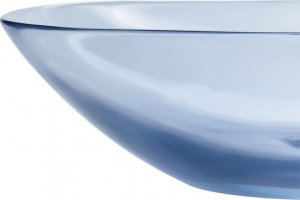 Umywalka Beliani Umywalka nablatowa 54 x 36 cm niebieska MOENGO 5