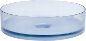 Umywalka Beliani Umywalka nablatowa okrągła ⌀ 36 cm niebieska TOLOSA Lumarko! 1