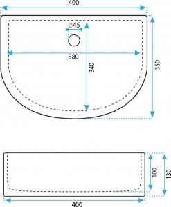 Umywalka Rea Umywalka nablatowa Rea CLARA 6