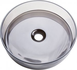 Umywalka Beliani Umywalka nablatowa okrągła 36 cm czarna TOLOSA 3