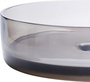 Umywalka Beliani Umywalka nablatowa okrągła 36 cm czarna TOLOSA 4