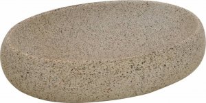 Umywalka vidaXL Umywalka nablatowa, piaskowa, owalna, 59x40x15 cm, ceramiczna 2