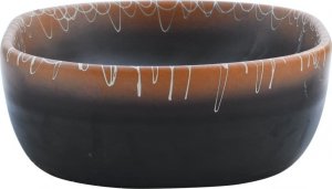 Umywalka vidaXL Umywalka nablatowa, czarno-pomarańczowa, owalna, 47x33x13 cm 5
