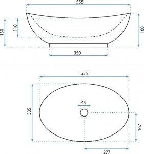 Umywalka Rea Umywalka nablatowa Rea Kate 56 6
