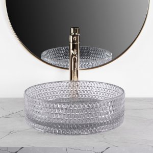 Umywalka Rea Umywalka nablatowa Rea Cristal Light Grey 3