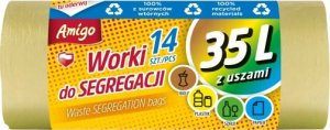 Politan Gosia Gosia Amigo Worki Do Segregacji 35l Z Uszami Żółte-Plastik 14szt 7990... 1