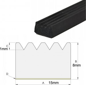 Heckermann Uszczelka Do Okien Heckermann 8Mm - 1Mb 2
