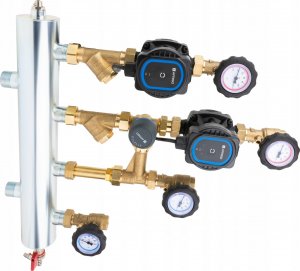 Afriso Afriso zestaw mieszający ze sprzęgłem hydraulicznym BPS 906 AP, człon bez mieszania i z zaworem obrotowym ARV 362, pompy AFRISO APH 160 9090620 4