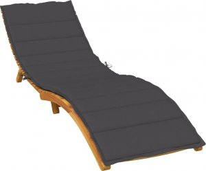 vidaXL Poduszka na leżak, antracytowy melanż, 200x70x4 cm 1
