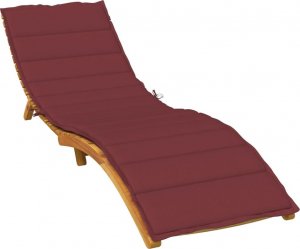 vidaXL Poduszka na leżak, bordowy melanż, 200x50x4 cm, tkanina 1