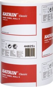 Katrin Ręcznik papierowy Classic S 1-lag 205 mm x116 m bez tuleja nieperforowany 12 rl/krt 2