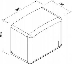 FANECO Podajnik ręczników ZZ ECO 400 listków Biały 3