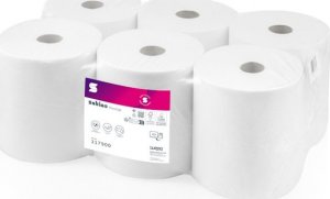 Wepa Wepa Satino Prestige - Ręczniki papierowe w roli w systemie centralnego dozowania, 150 m, 6 rolek - Biały 1