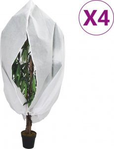 Plandeka vidaXL vidaXL Kaptury ochronne z suwakami, 4 szt., 70 g/m, 1,2x1,8 m 1