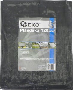 Plandeka Geko Plandeka 6x12m mega gruba/szara120G(2) 3