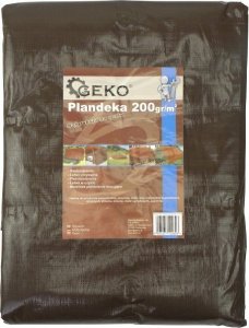 Plandeka Geko Plandeka 4x8m extra gruba/brązowa 200G (3) 3