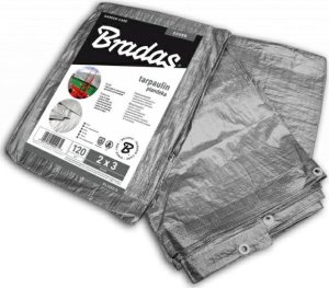 Plandeka Bradas PLANDEKA  SREBRNA 120g  15 x 20m BRADAS 1