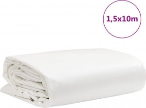 Plandeka vidaXL vidaXL Plandeka, biały, 1,5x10 m, 650 g/m 8