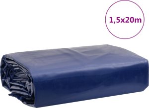 Plandeka vidaXL Plandeka, niebieska, 1,5x20 m, 600 g/m² 9