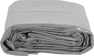 Plandeka vidaXL Plandeka, szara, 2,5x3,5 m, 600 g/m² 3