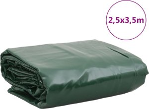 Plandeka vidaXL Plandeka, zielona, 2,5x3,5 m, 600 g/m² 9