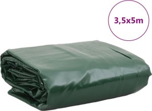 Plandeka vidaXL Plandeka, zielona, 3,5x5 m, 600 g/m² 9