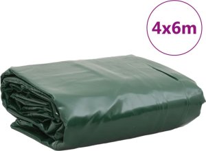 Plandeka vidaXL Plandeka, zielona, 4x6 m, 600 g/m² 9