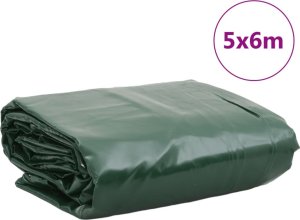 Plandeka vidaXL Plandeka, zielona, 5x6 m, 600 g/m² 9