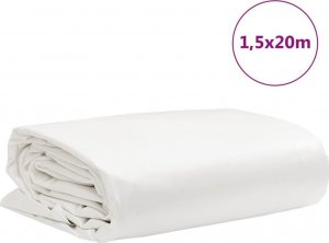 Plandeka vidaXL Plandeka, biała, 1,5x20 m, 600 g/m 8