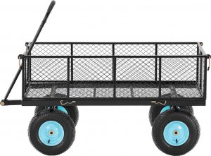 Hillvert Wózek ogrodowy składany z plandeką do przewożenia ziemii nawozu do 550 kg Wózek ogrodowy składany z plandeką do przewożenia ziemii nawozu do 550 kg 4