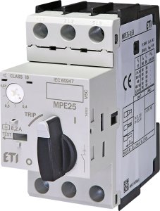Etipo Wyłącznik silnikowy 3P 0,18kW 0,4-0,63A MPE25-0,63 004648004 Eti 1