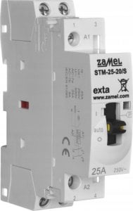 Zamel Stycznik modułowy ze sterowaniem ręcznym, instalacyjny, 25A, 2xNO, 230V AC, typ: STM-25-20/S EXT10000287 1