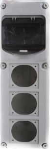 PCE ROZDZIELNICA BUDOWLANA FLEX, 6-MOD, Z 3 OTWORAMI NA GNIAZDA , MATERIAŁ ABS IP66/67, 15850603 2