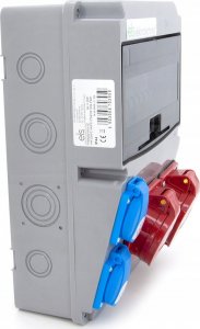 ELS Elektrotechnika Rozdzielnica budowlana 32A/5P + 16A/5P + 2*GS 230V + zabezpieczenia, 11NO22C11C11C 11