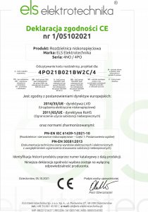 ELS Elektrotechnika Rozdzielnica budowlana Mikołajki 2*16A/4 + 2*GS + zabezpieczenia, obudowa naścienna, 4NO21B21B0/4 19