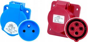 ELS Elektrotechnika Rozdzielnica budowlana Mikołajki 2*16A/4 + 2*GS + zabezpieczenia, obudowa naścienna, 4NO21B21B0/4 21