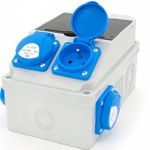 ELS Elektrotechnika Rozdzielnica budowlana, ogrodowa 2*GS 230V + zabezpieczenia + różnicówka, 6NO21C00F 14