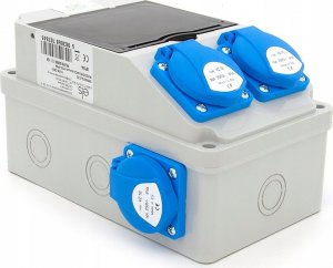 ELS Elektrotechnika Rozdzielnica budowlana, ogrodowa 2*GS 230V + zabezpieczenia + różnicówka, 6NO21C00F 16