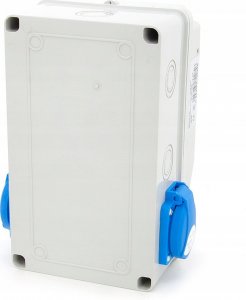 ELS Elektrotechnika Rozdzielnica budowlana, ogrodowa 2*GS 230V + zabezpieczenia + różnicówka, 6NO21C00F 17