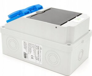 ELS Elektrotechnika Rozdzielnica budowlana, ogrodowa 2*GS 230V + zabezpieczenia + różnicówka, 6NO21C00F 4