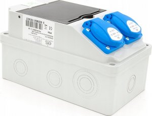 ELS Elektrotechnika Rozdzielnica budowlana, ogrodowa 2*GS 230V + zabezpieczenia + różnicówka, 6NO21C00F 5