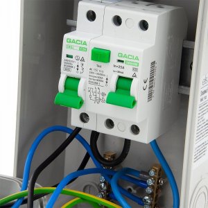 ELS Elektrotechnika Rozdzielnica budowlana, ogrodowa 2*GS 230V + zabezpieczenia + różnicówka, 6NO21C00F 8