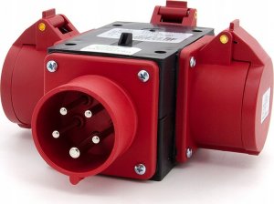 ELS Elektrotechnika Rozgałęźnik potrójny / trójnik siłowy przenośny IP44 32A 5P 400V P003W 2