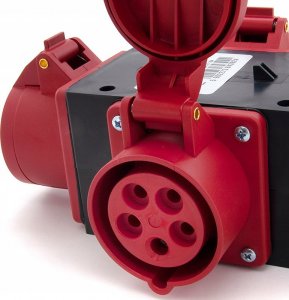 ELS Elektrotechnika Rozgałęźnik potrójny / trójnik siłowy przenośny IP44 32A 5P 400V P003W 6