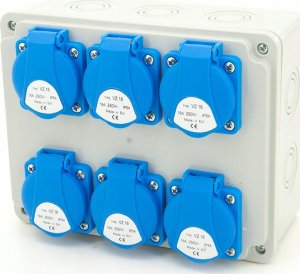 ELS Elektrotechnika Rozdzielnica budowlana 6*GS 230V, obudowa naścienna / natynkowa, ELS Elektrotechnika, N600 2