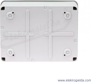 Scame Rozdzielnica budowlana natynkowa 1x16A/5P 2x230V IP44 E-Box Scame 686.122 szara 2