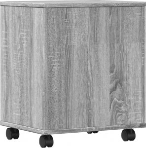 vidaXL Stojak pod drukarkę, z kółkami, szary dąb sonoma, 41x32x48 cm 7