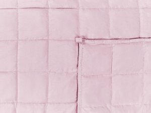 Beliani Kołdra obciążeniowa 4kg 100 x 150 cm różowa NEREID 4